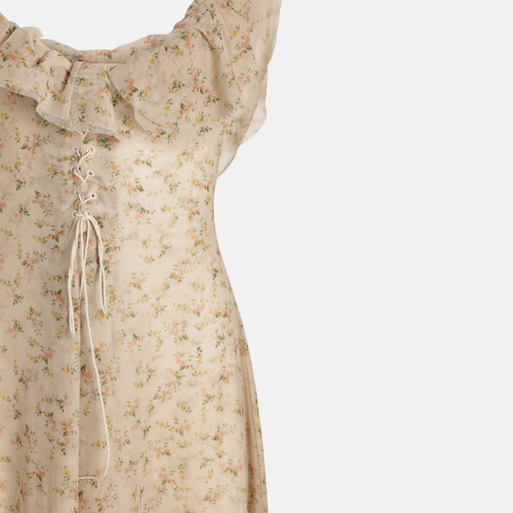 Super Flea Market+Brock Collection+Floral maxi dress+Toni Garrn2